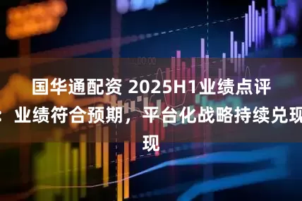 国华通配资 2025H1业绩点评:业绩符合预期,平台化战略持续兑现